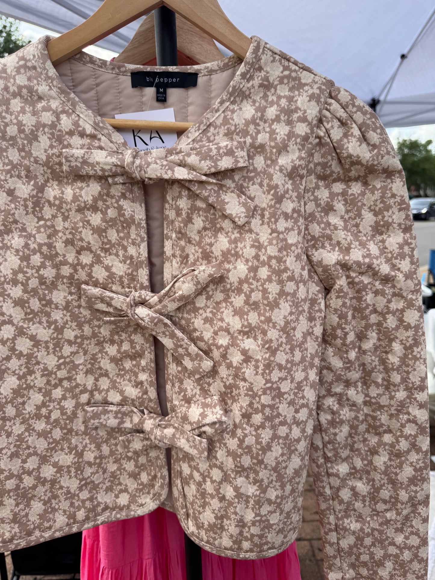 Quilted Floral Jacket