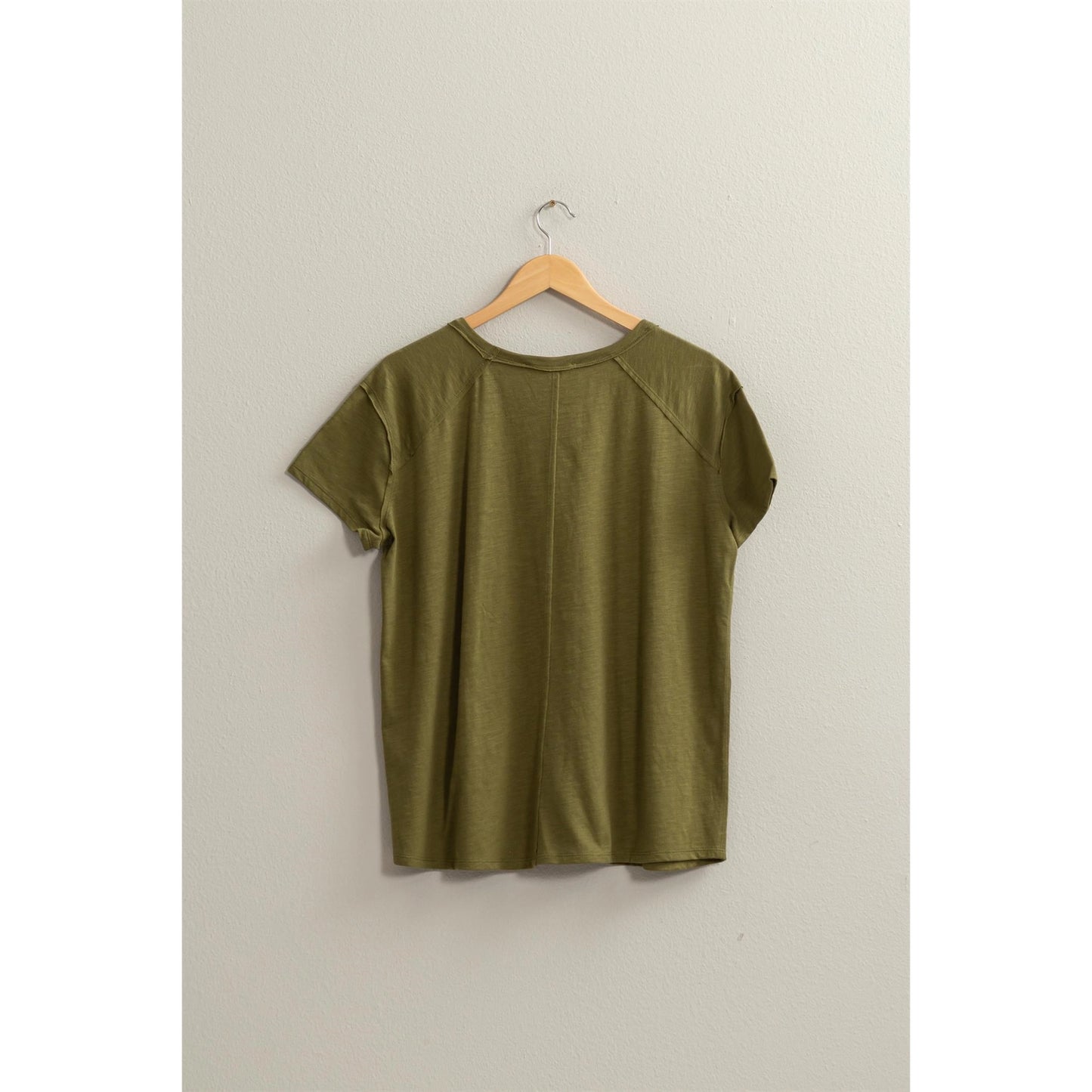Moss Green Oversized Tee