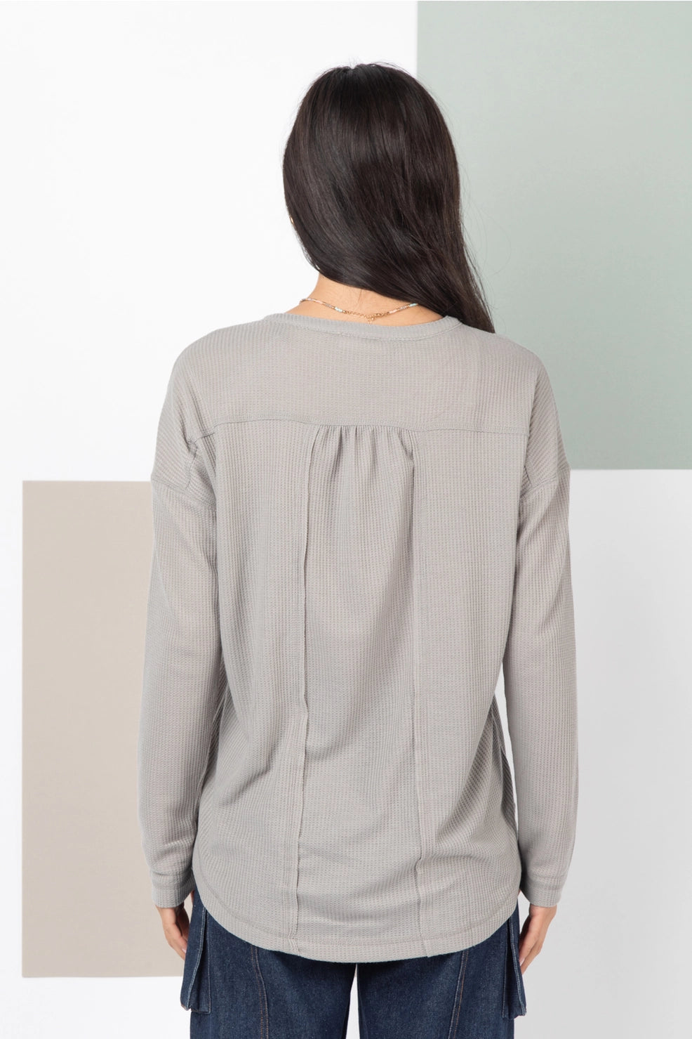 Amelia Waffle Top