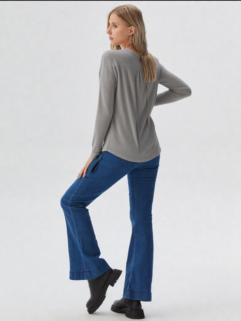 Amelia Waffle Top