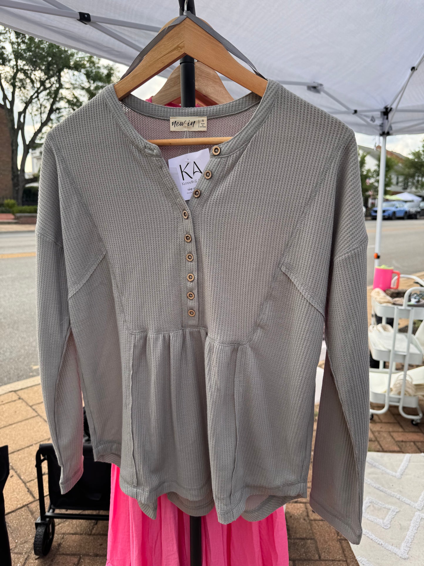 Amelia Waffle Top