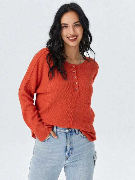 Sienna Henley Knit Top