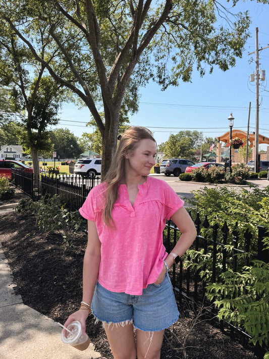 Amanda Pink Top